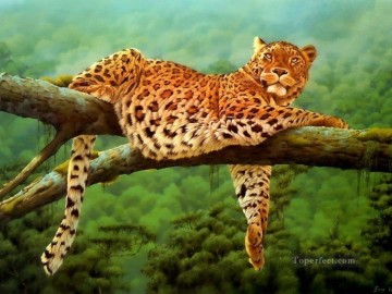 Animal Painting - leopardo 10